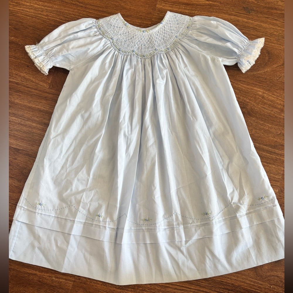 Feltman Bros blue smock dress sz 18m